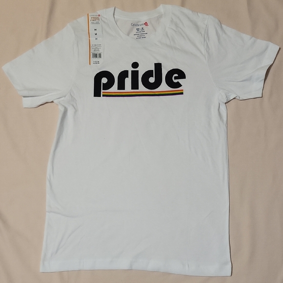 "Pride" White Tee - Picture 1 of 4